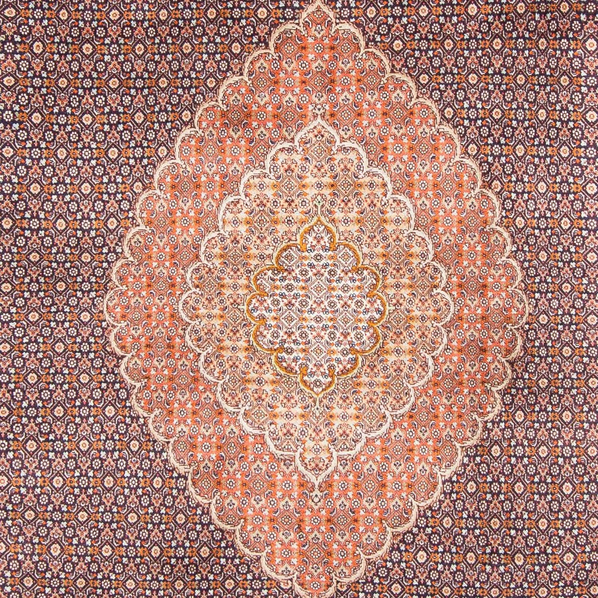 Alfombra persa - Tabriz - 312 x 206 cm - azul oscuro