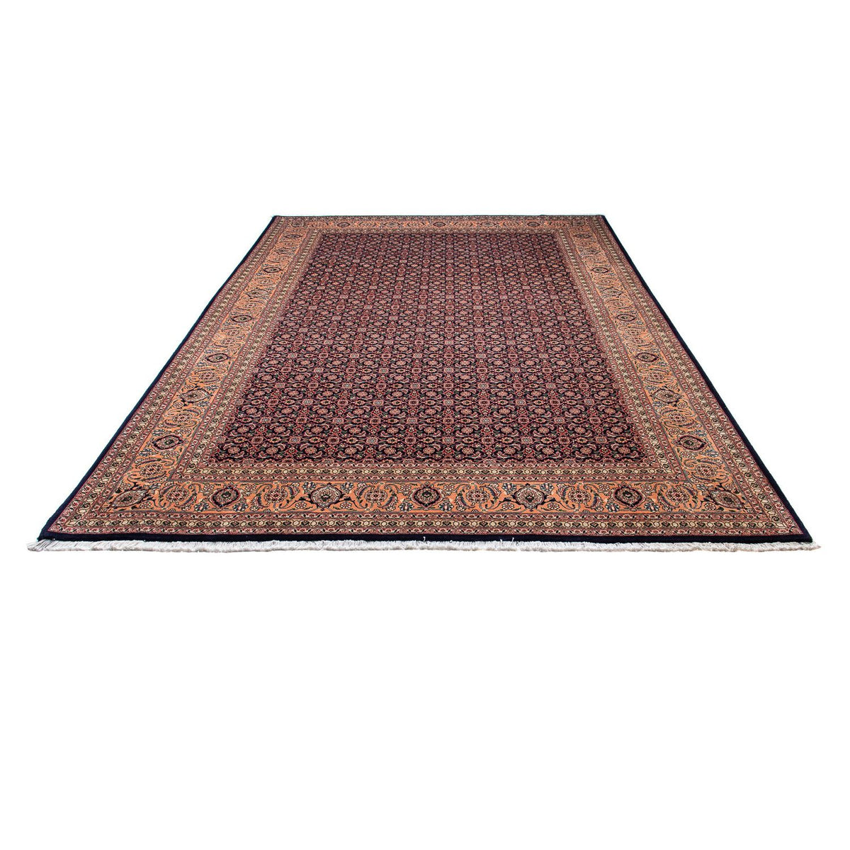 Alfombra persa - Tabriz - 298 x 200 cm - azul oscuro