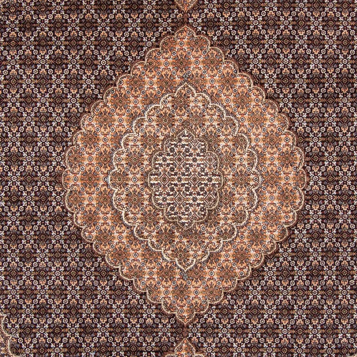 Alfombra persa - Tabriz - 293 x 202 cm - azul oscuro