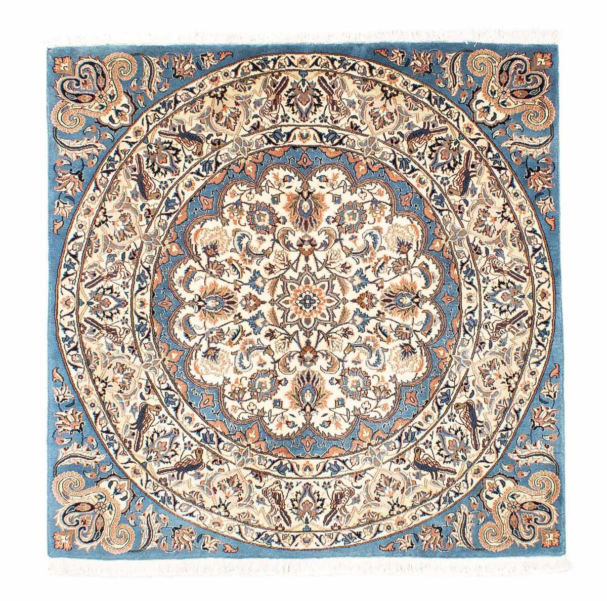 Alfombra persa - Clásica cuadrado - 153 x 148 cm - azul oscuro