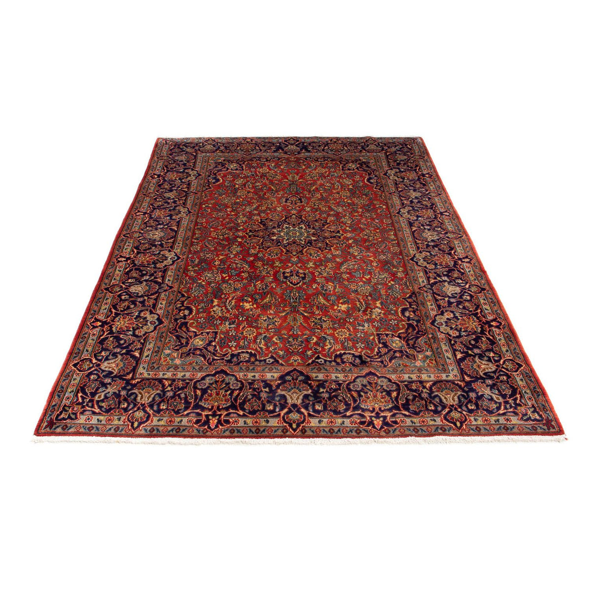 Alfombra persa - Keshan - 222 x 140 cm - óxido