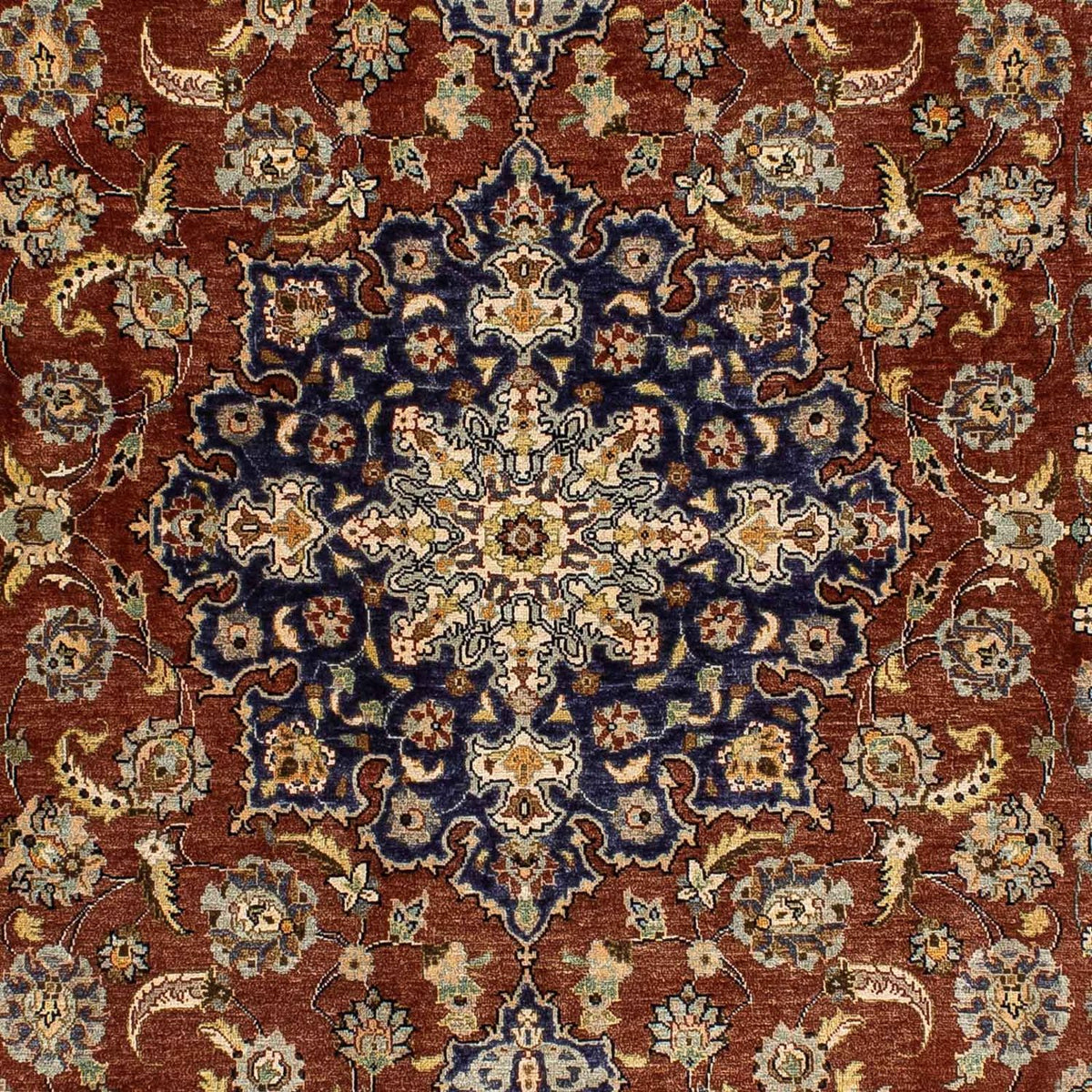 Alfombra persa - Ghom - 205 x 133 cm - óxido