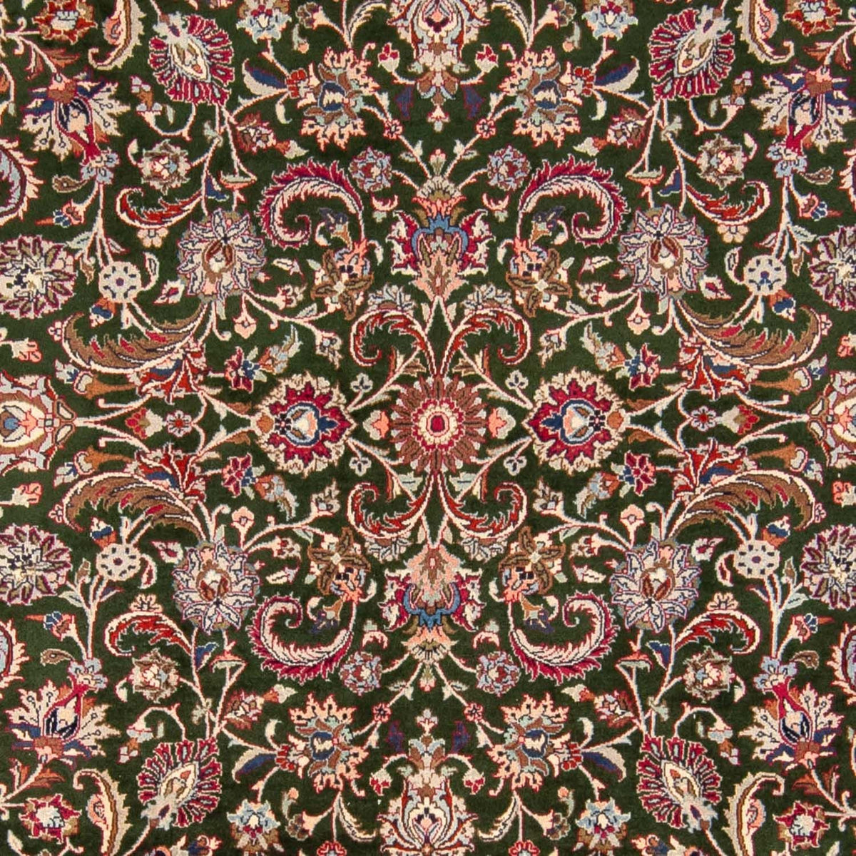 Alfombra persa - Clásica - 338 x 250 cm - verde oscuro