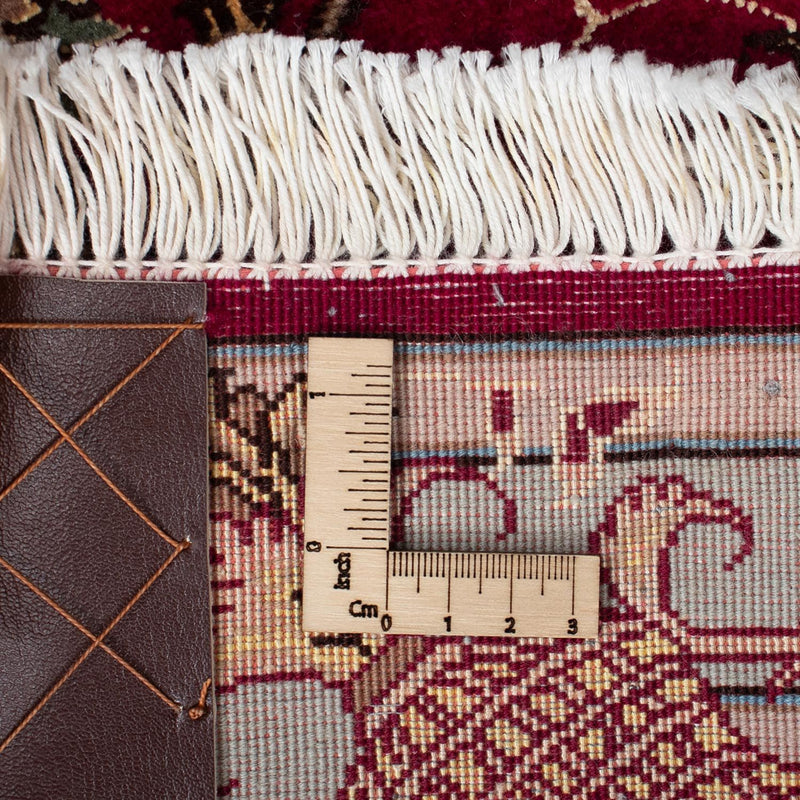 Alfombra Persa - Tabriz - Real - 87 x 60 cm - rojo oscuro