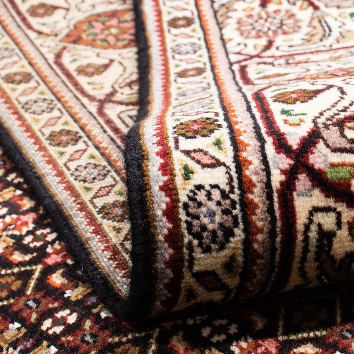 Alfombra persa - Tabriz - 254 x 200 cm - azul oscuro