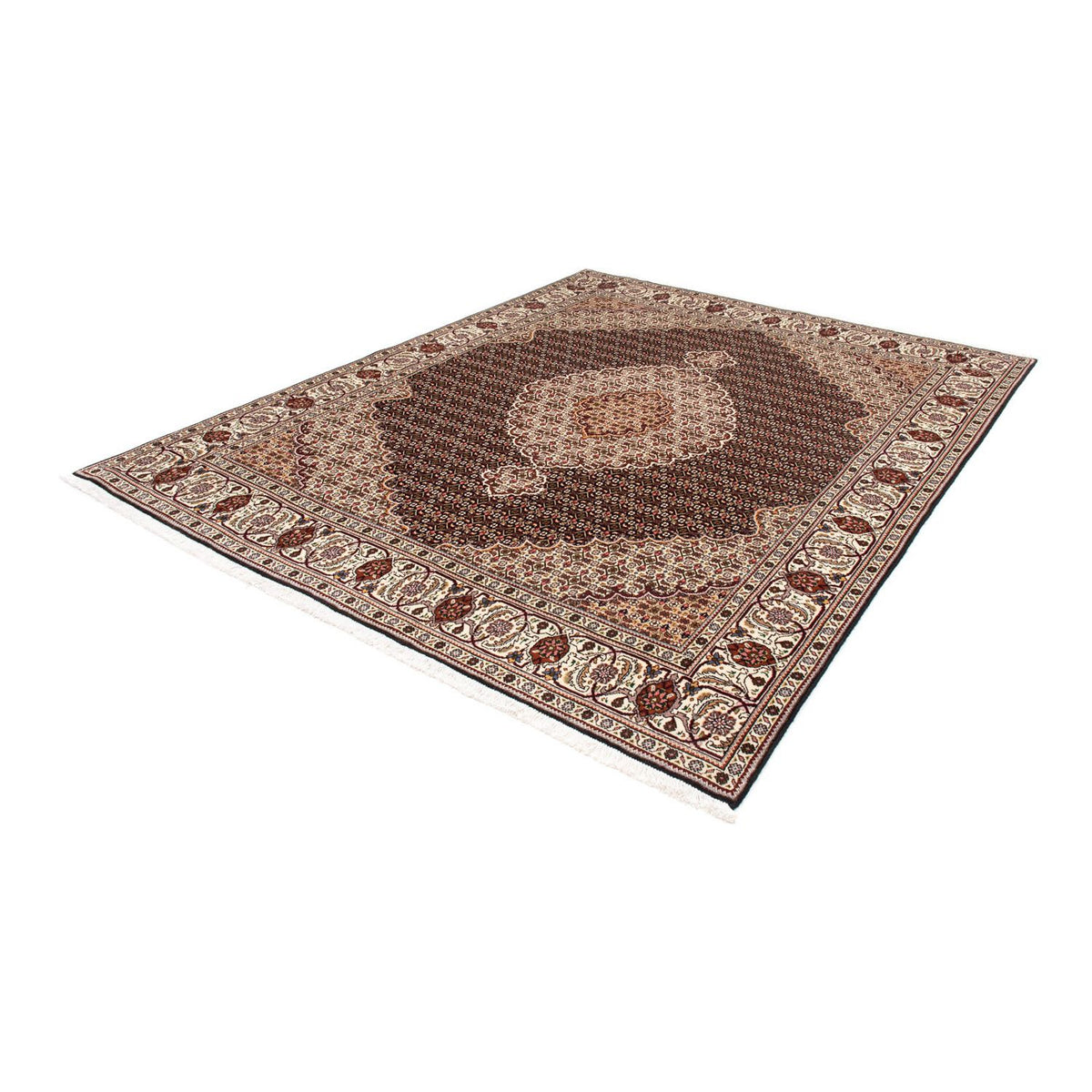Alfombra persa - Tabriz - 254 x 200 cm - azul oscuro