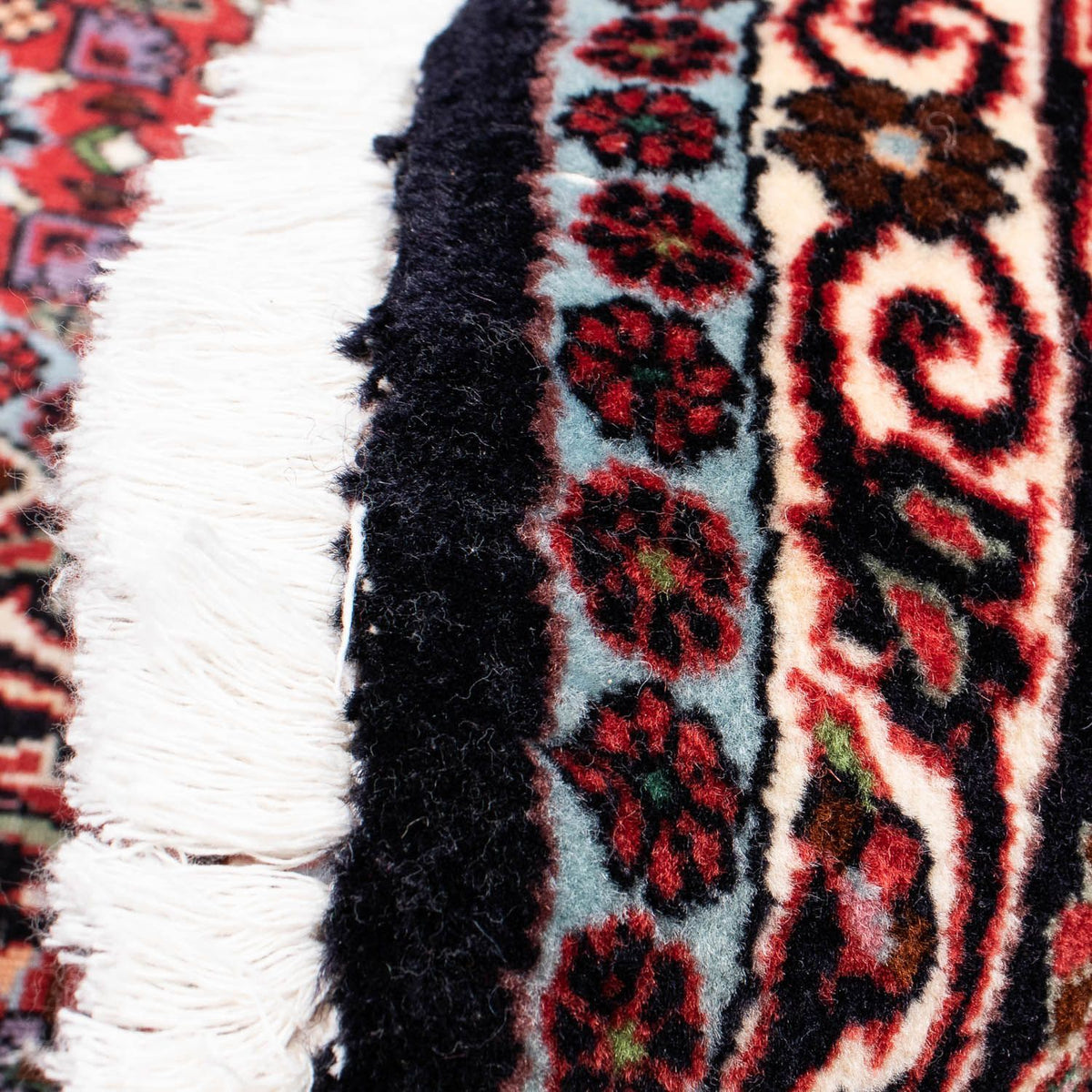 Alfombra persa - Bidjar redondo  - 200 x 200 cm - rojo oscuro