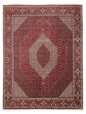 Alfombra persa - Bidjar - 297 x 250 cm - rojo oscuro