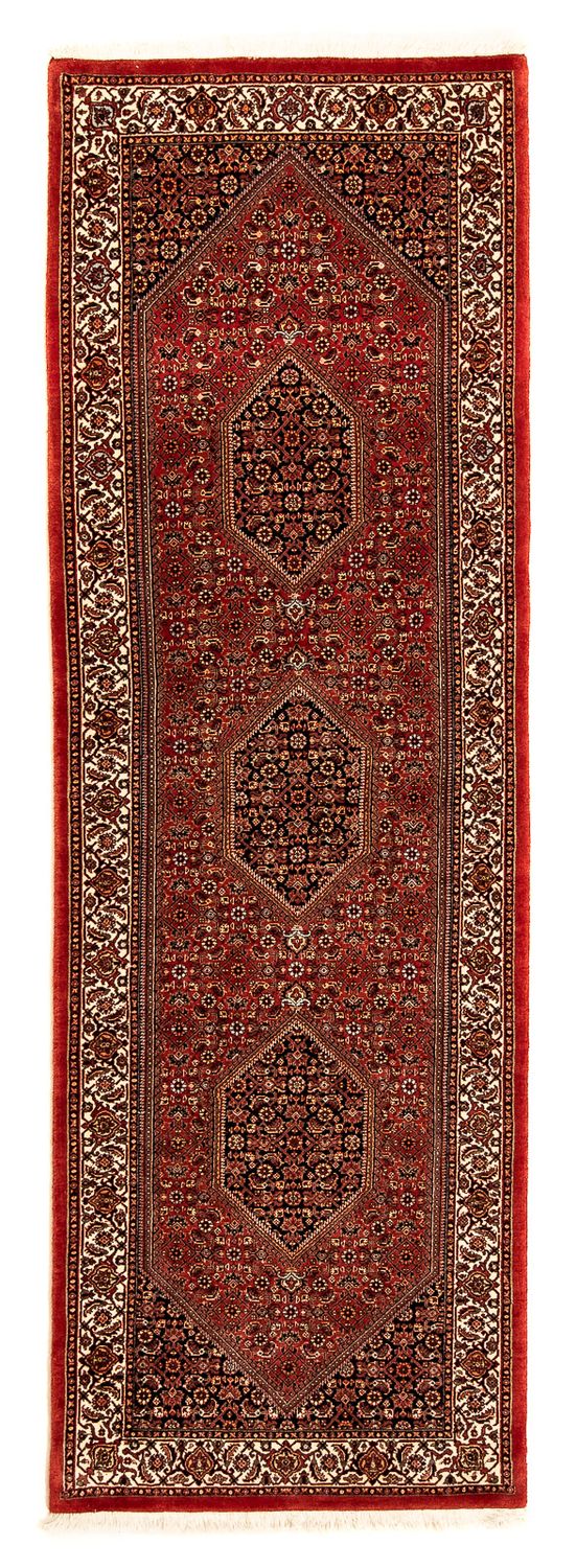Alfombra de pasillo Alfombra persa - Bidjar - 277 x 80 cm - rojo oscuro