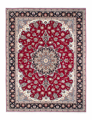 Alfombra Persa - Tabriz - Real - 198 x 154 cm - rojo oscuro