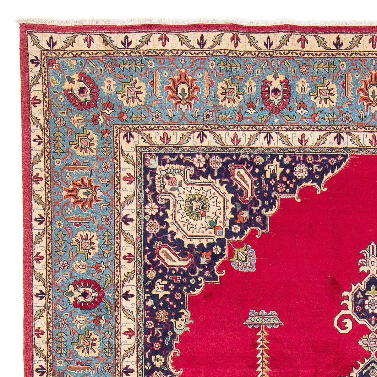 Alfombra Persa - Tabriz - Real - 368 x 268 cm - rojo