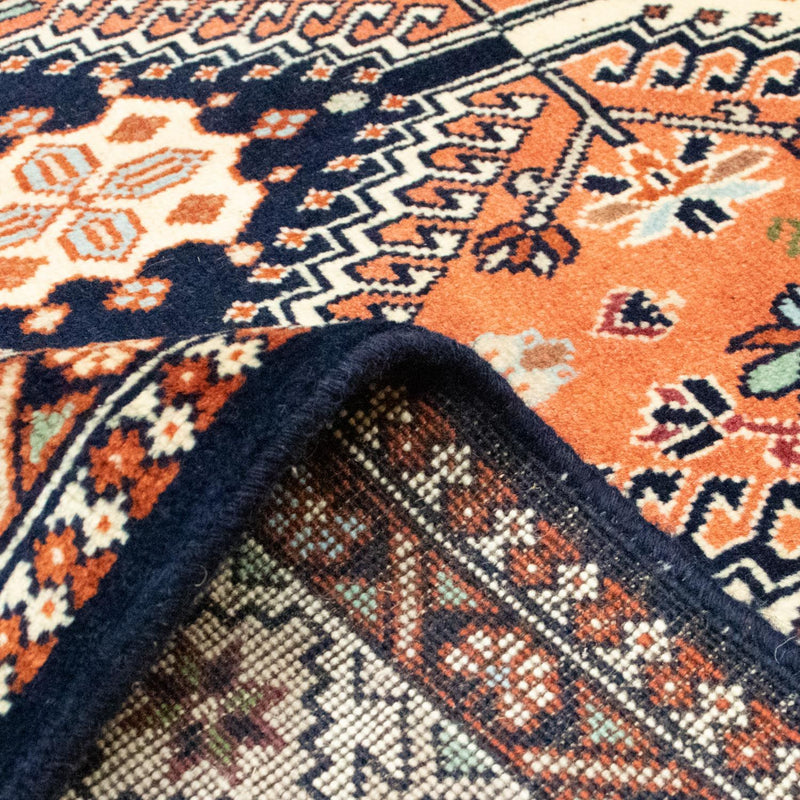 Alfombra persa - Nómada - 226 x 155 cm - salmón