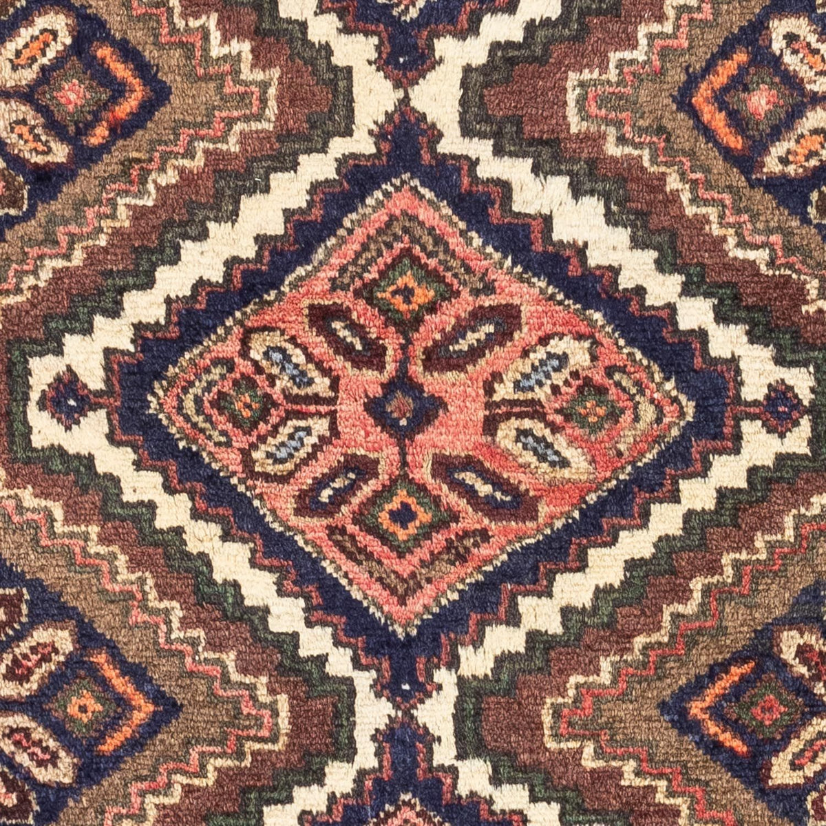 Alfombra persa - Nómada - 120 x 73 cm - rojo claro