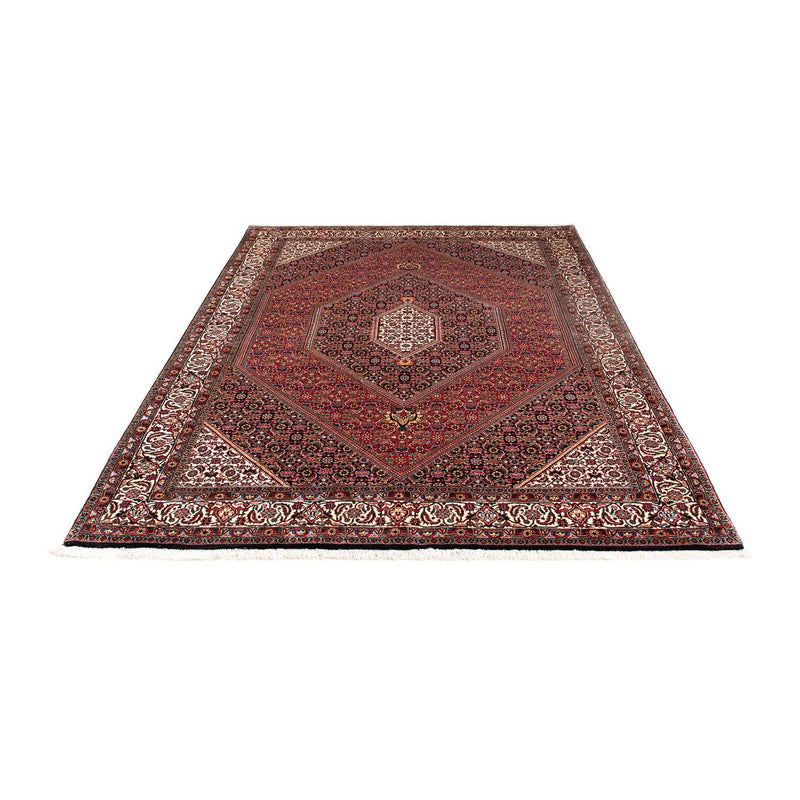 Alfombra persa - Bidjar - 232 x 168 cm - rojo oscuro