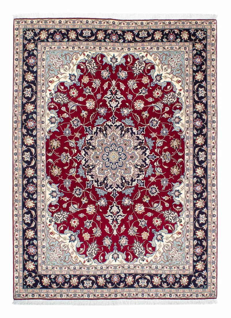 Alfombra Persa - Tabriz - Real - 207 x 155 cm - rojo oscuro