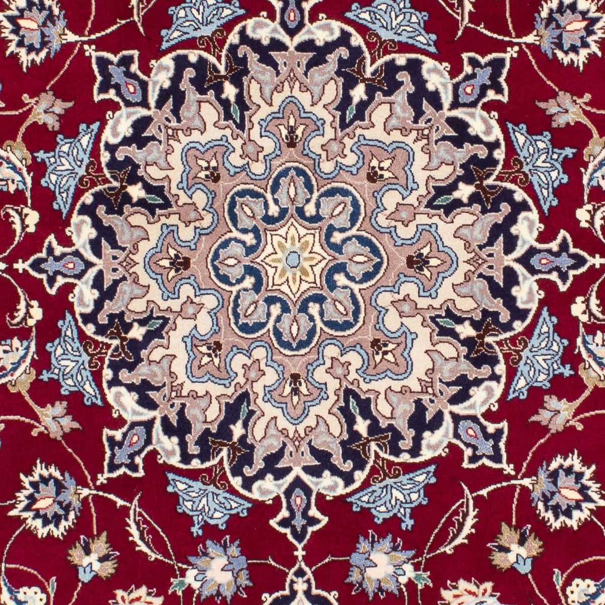 Alfombra Persa - Tabriz - Real - 207 x 155 cm - rojo oscuro