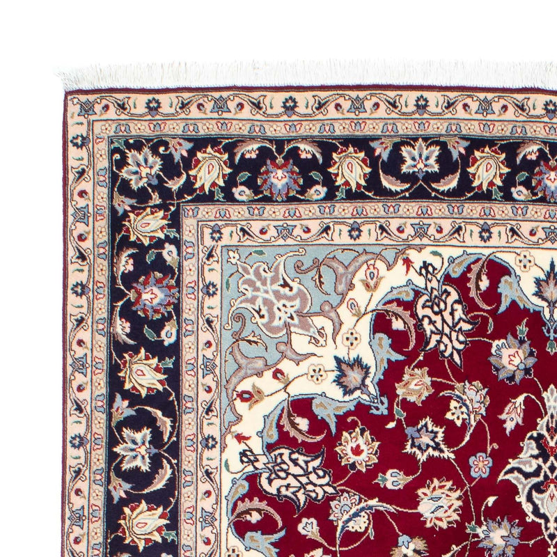 Alfombra Persa - Tabriz - Real - 207 x 155 cm - rojo oscuro