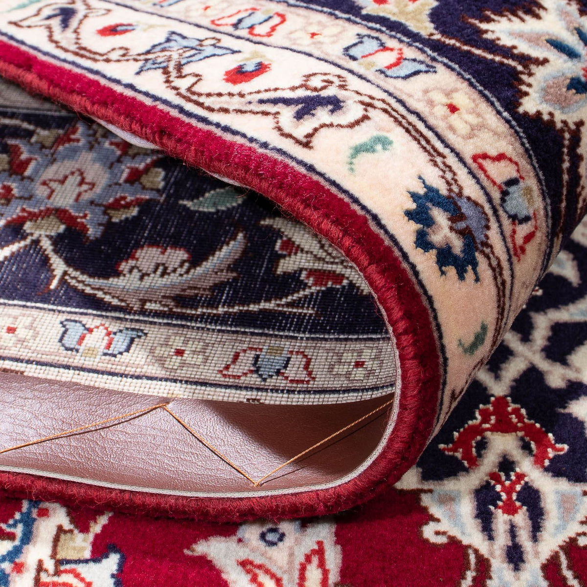 Alfombra Persa - Tabriz - Real - 207 x 155 cm - rojo oscuro