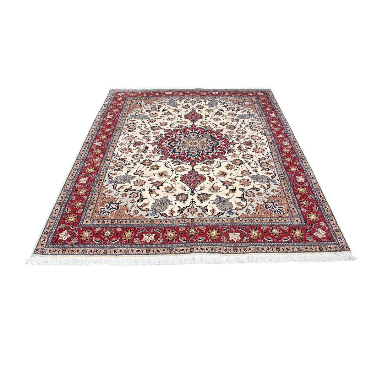 Alfombra Persa - Tabriz - Real - 208 x 152 cm - beige