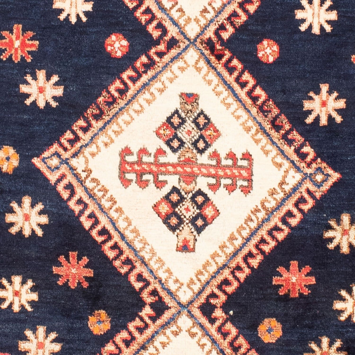 Alfombra persa - Nómada - 207 x 158 cm - azul oscuro