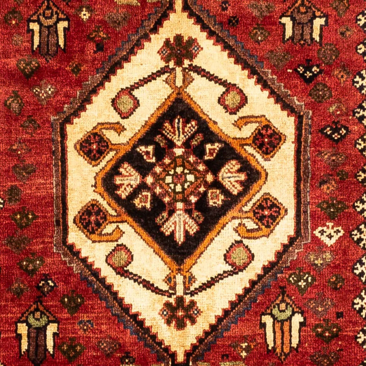 Alfombra persa - Nómada - 276 x 172 cm - rojo oscuro