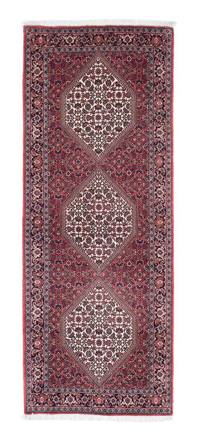 Alfombra de pasillo Alfombra persa - Bidjar - 191 x 73 cm - rojo claro