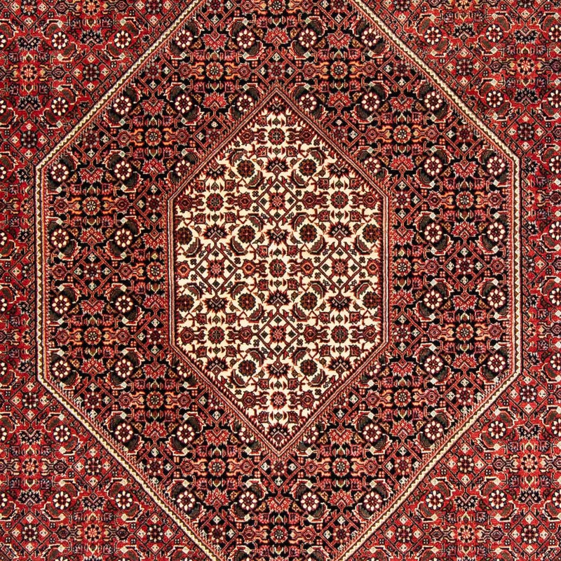 Alfombra persa - Bidjar - 233 x 169 cm - rojo oscuro