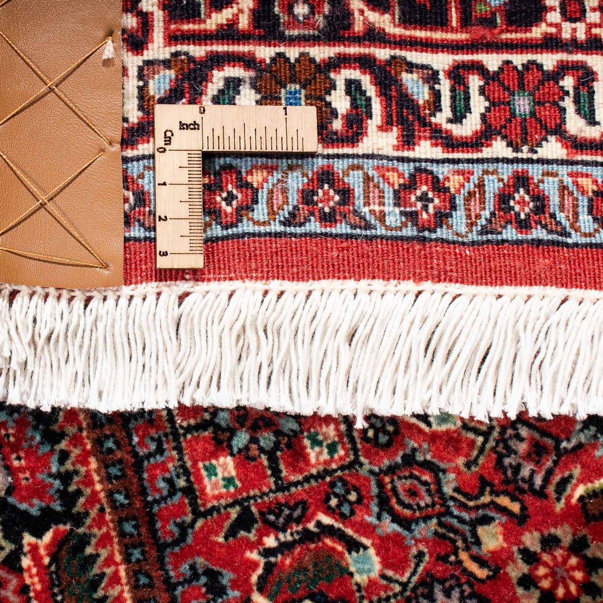 Alfombra persa - Bidjar - 233 x 169 cm - rojo oscuro