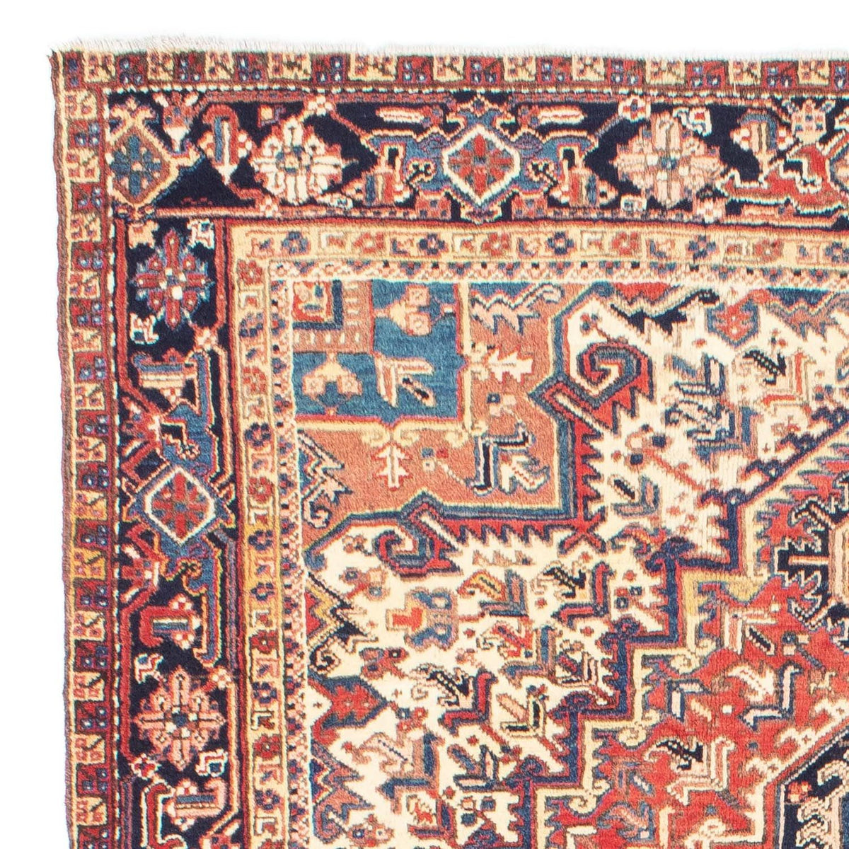 Alfombra persa - Nómada - 256 x 206 cm - rojo claro