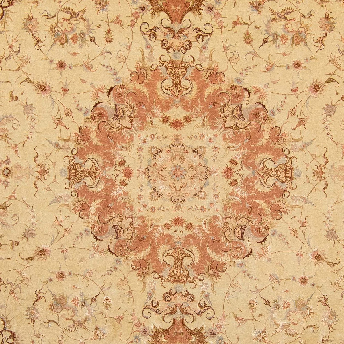 Alfombra Persa - Tabriz - Real - 400 x 303 cm - marrón claro