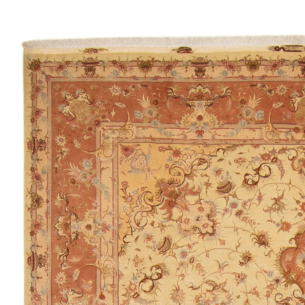 Alfombra Persa - Tabriz - Real - 400 x 303 cm - marrón claro