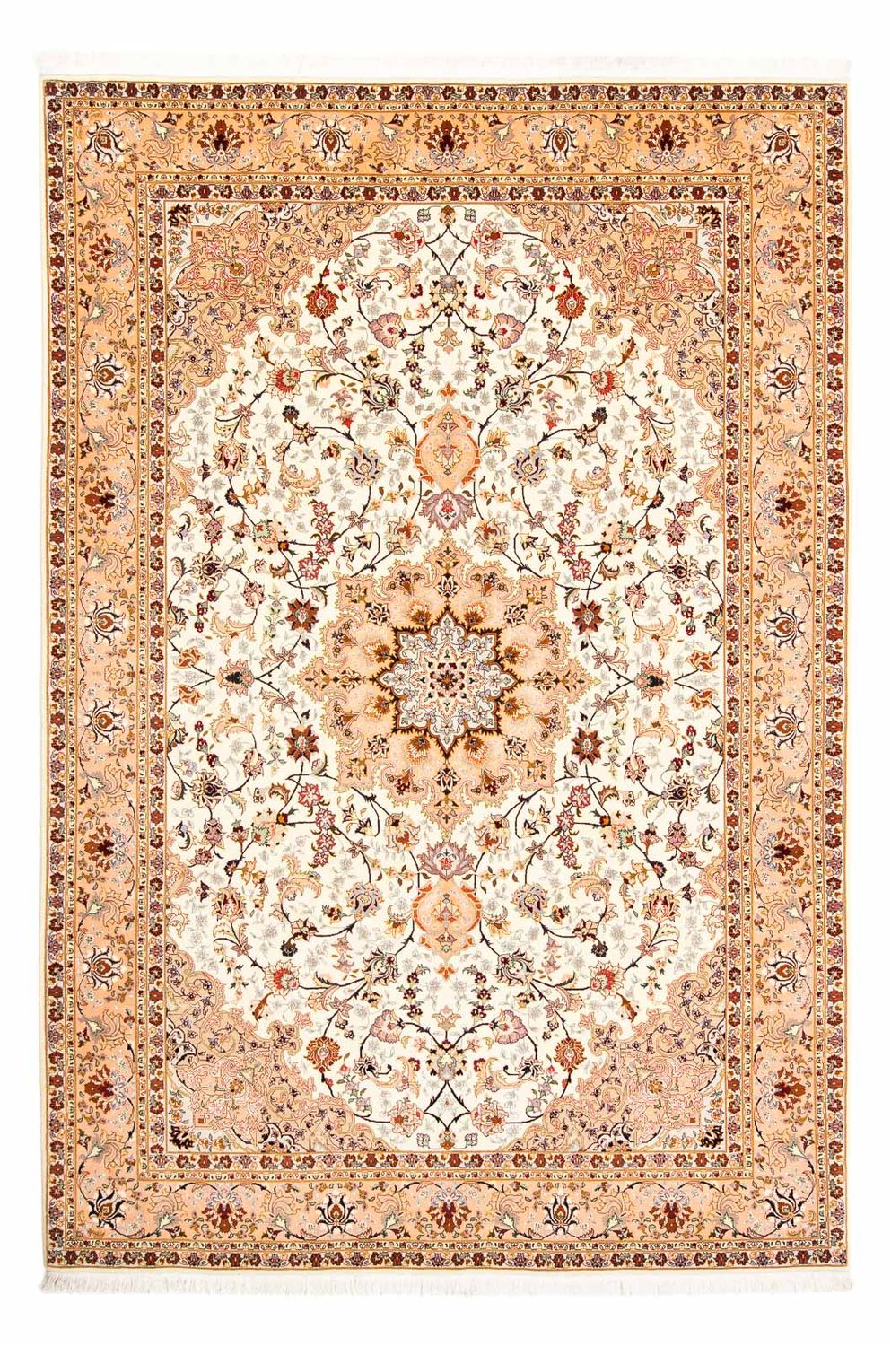 Alfombra Persa - Tabriz - Real - 292 x 198 cm - beige