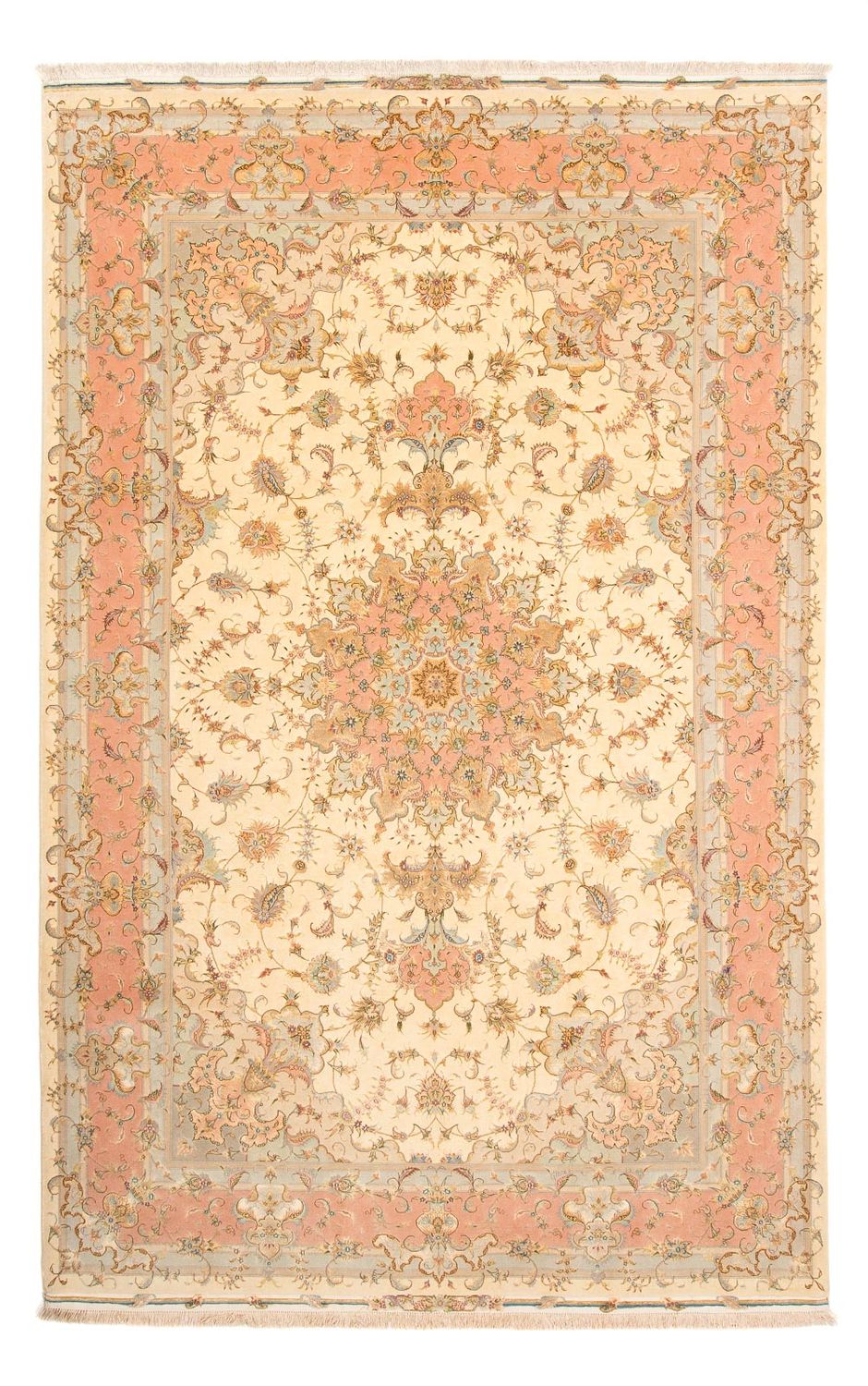 Alfombra Persa - Tabriz - Real - 306 x 202 cm - beige