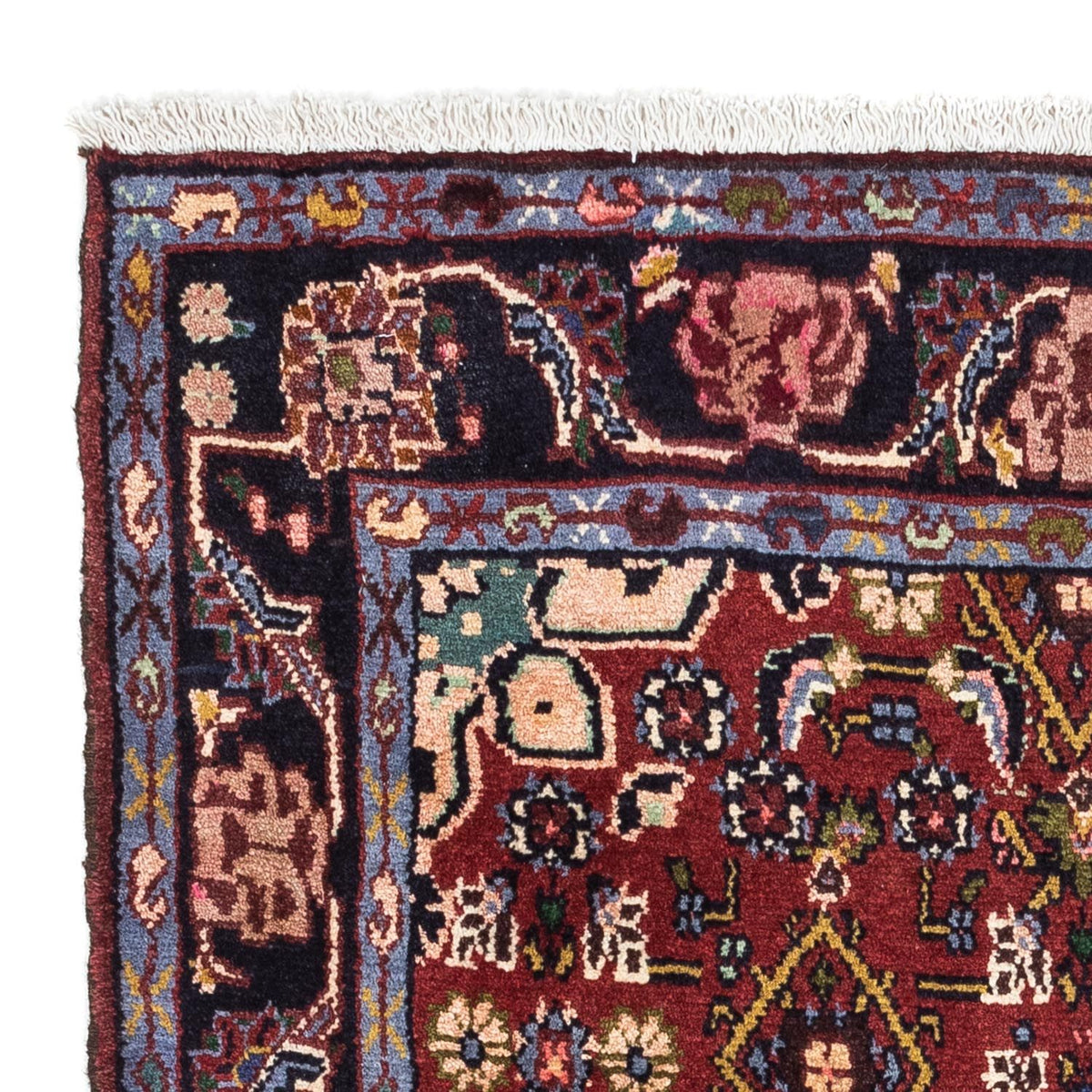 Alfombra persa - Nómada - 130 x 83 cm - rojo oscuro