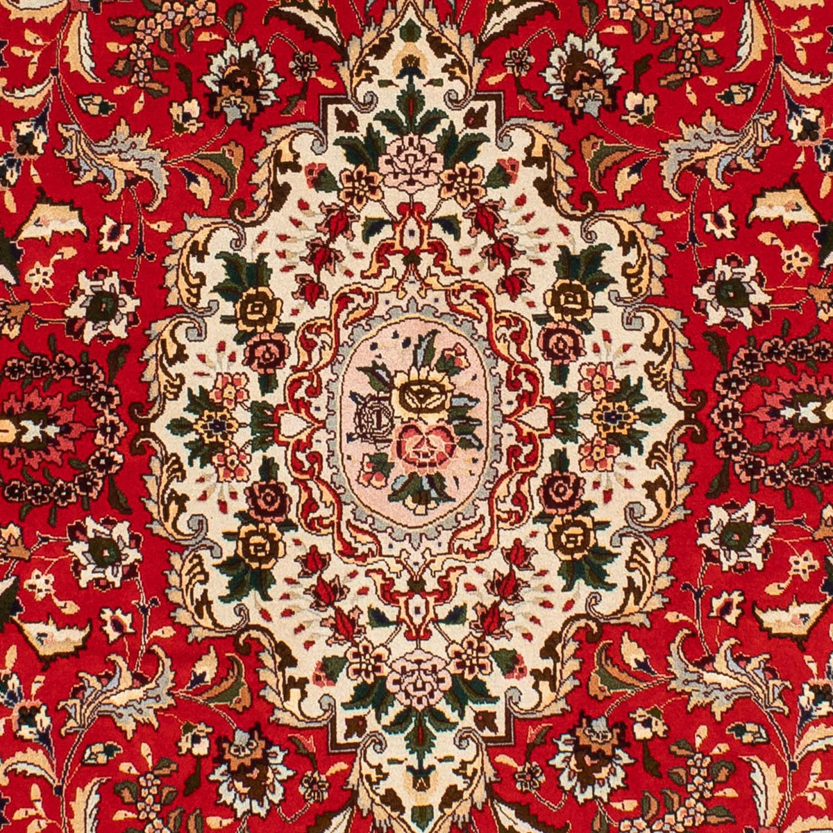 Alfombra Persa - Tabriz - Real oval  - 195 x 130 cm - rojo
