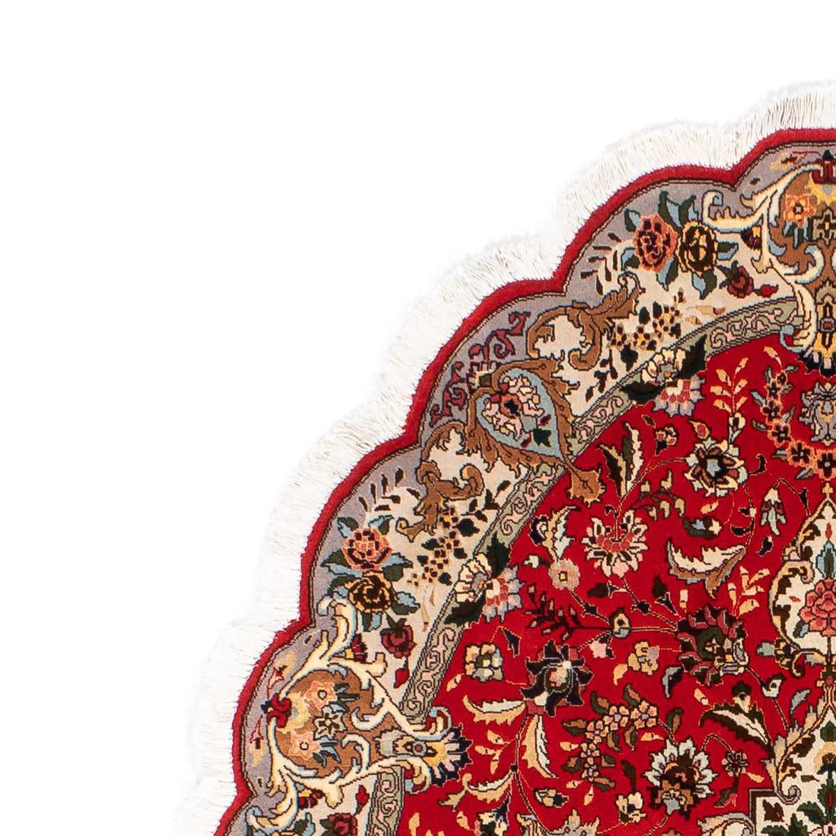 Alfombra Persa - Tabriz - Real oval  - 195 x 130 cm - rojo