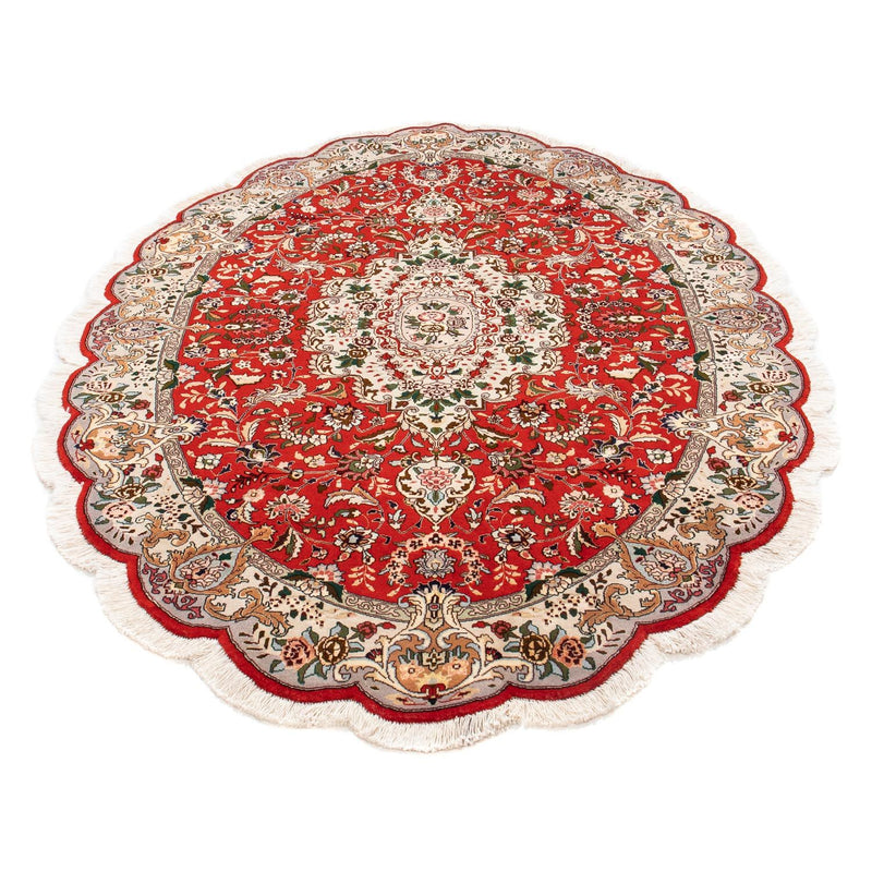 Alfombra Persa - Tabriz - Real oval  - 195 x 130 cm - rojo