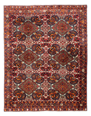 Alfombra persa - Nómada - 198 x 150 cm - multicolor
