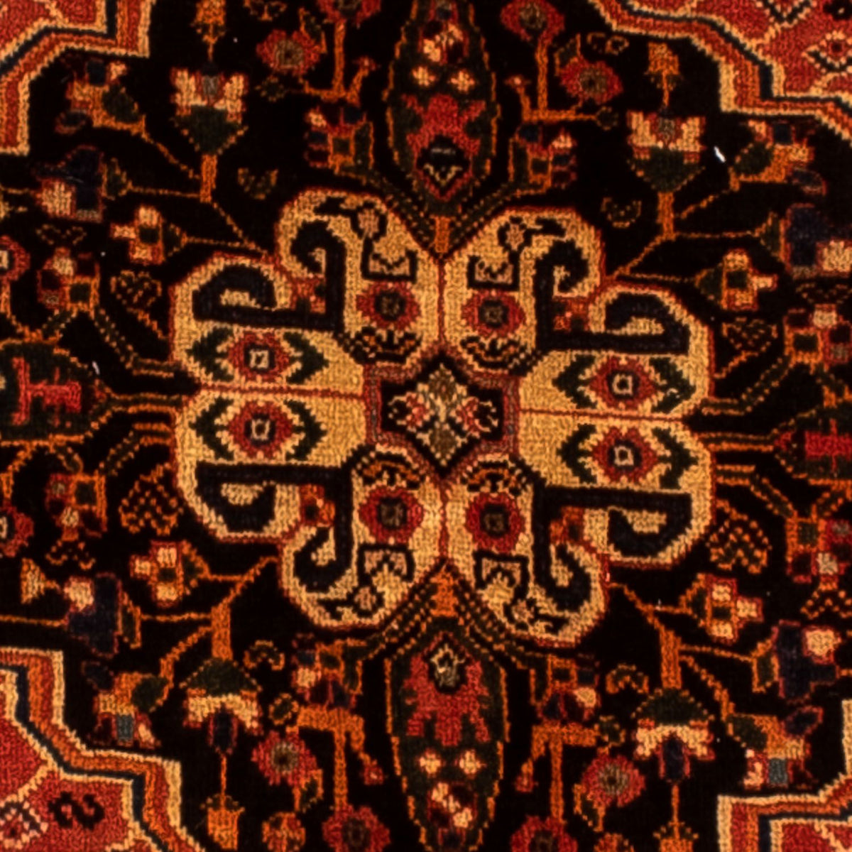 Alfombra persa - Nómada - 268 x 205 cm - rojo oscuro