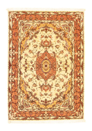Alfombra Persa - Tabriz - Real - 147 x 104 cm - beige
