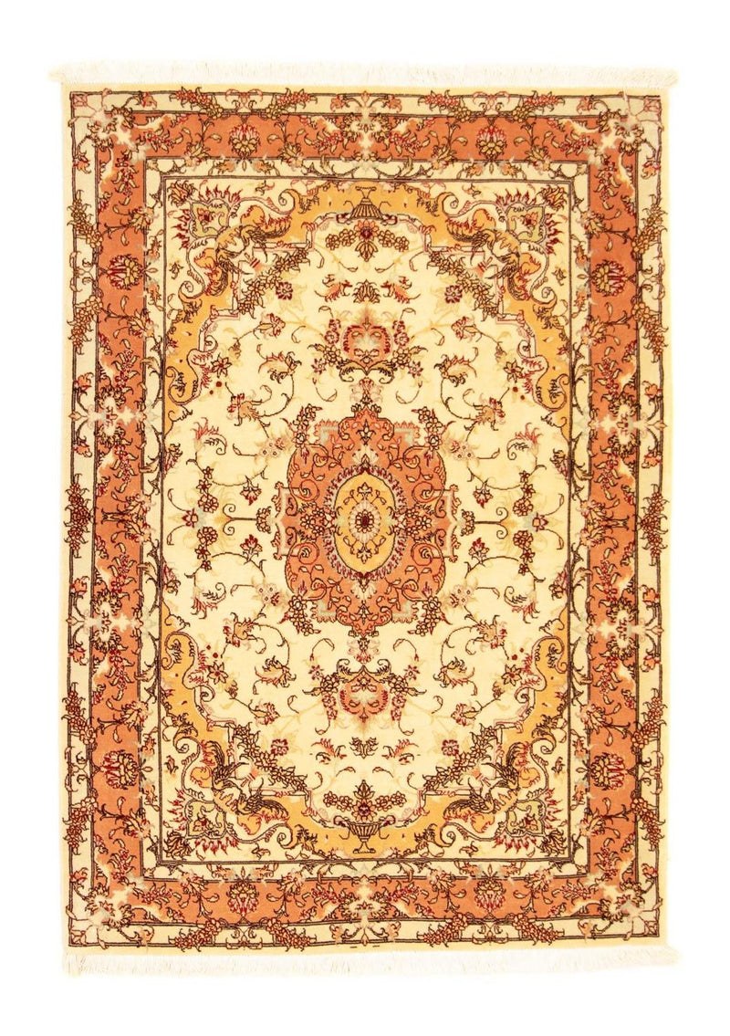 Alfombra Persa - Tabriz - Real - 147 x 104 cm - beige