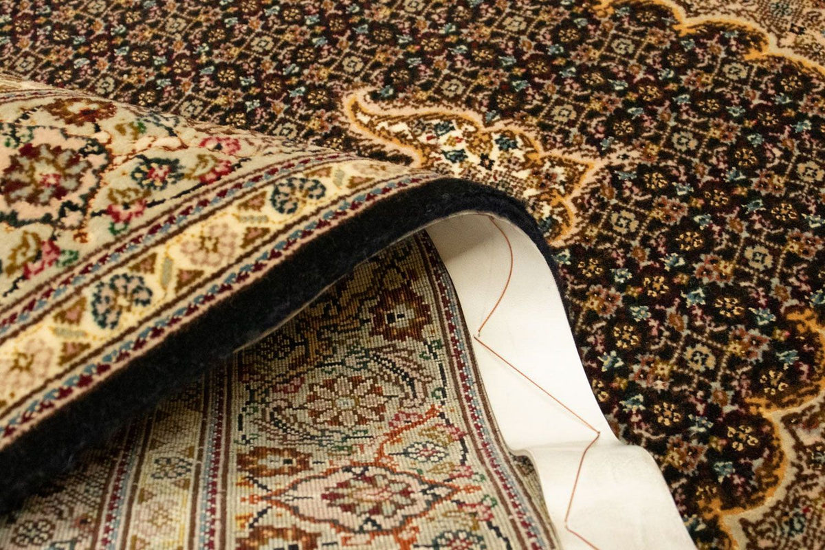 Alfombra Persa - Tabriz - Real - 146 x 106 cm - azul oscuro