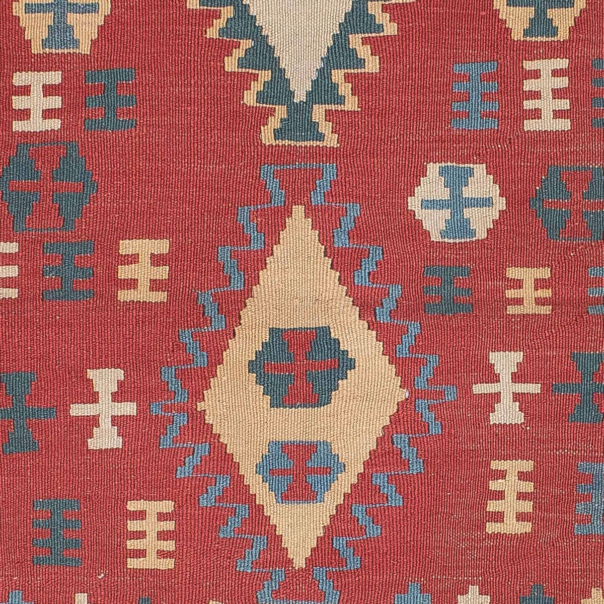 Alfombra Kelim - Oriental - 168 x 113 cm - rojo oscuro