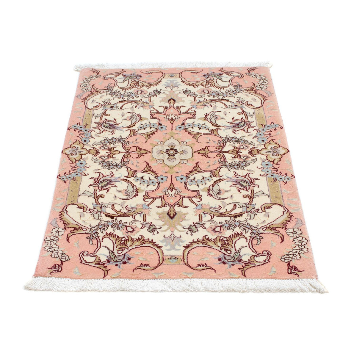 Alfombra Persa - Tabriz - Real - 91 x 60 cm - beige