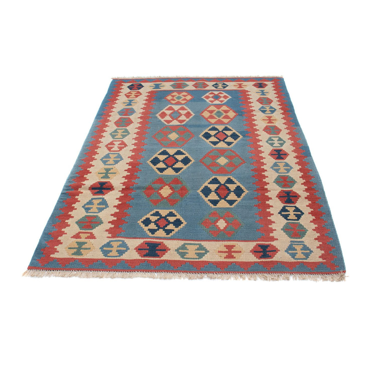 Alfombra Kelim - Oriental - 179 x 108 cm - azul