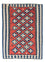 Alfombra Kelim - Oriental - 150 x 106 cm - rojo oscuro