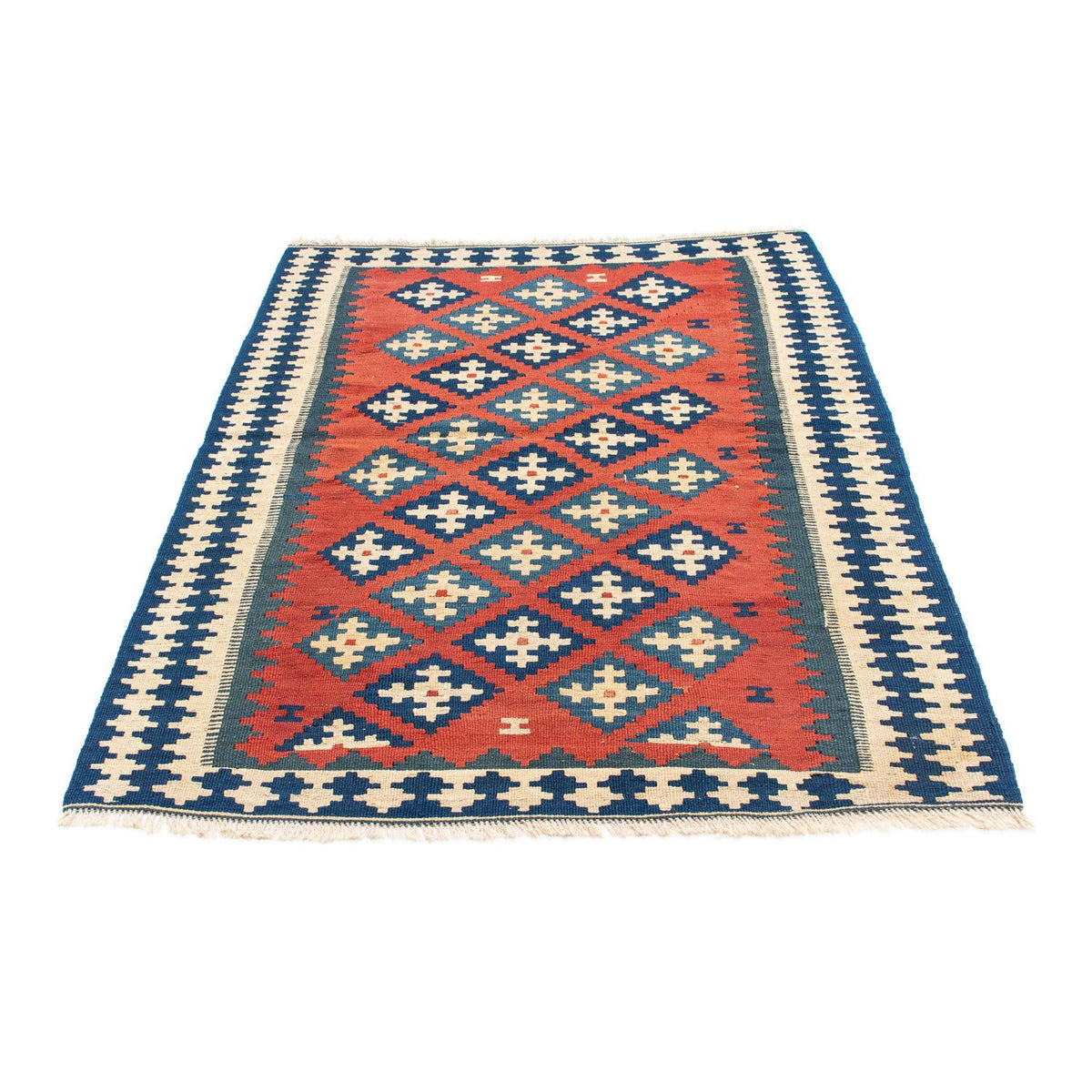 Alfombra Kelim - Oriental - 150 x 106 cm - rojo oscuro