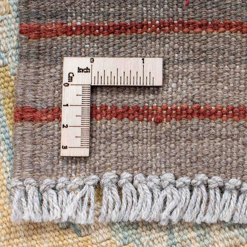 Alfombra de pasillo Alfombra Kelim - Splash - 193 x 63 cm - beige