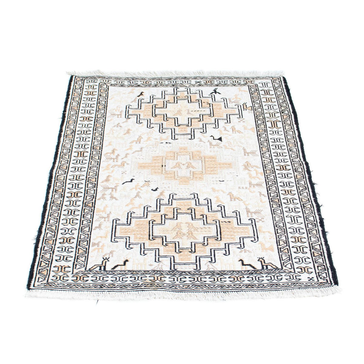 Alfombra Kelim - Oriental - 95 x 71 cm - beige