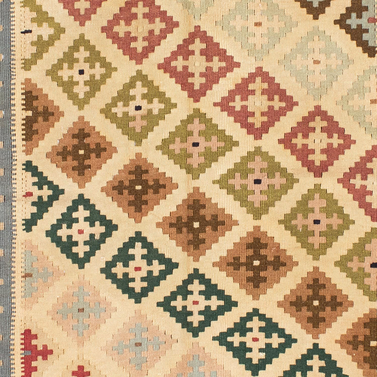 Alfombra Kelim - Oriental - 223 x 132 cm - beige